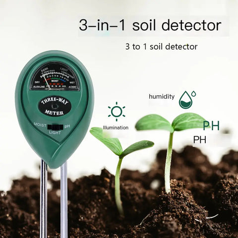 Image of 3-in-1 Soil Moisture & pH Meter