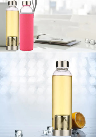 Image of Adventure Sip: Portable Heat-Resistant Glass Tea Cup