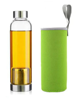 Image of Adventure Sip: Portable Heat-Resistant Glass Tea Cup