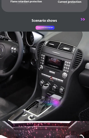 Image of Car Mobile Phone Charger Four-in-one Multi-function Double Telescopic Strip Line