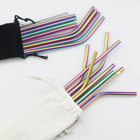Image of Stainless Steel Drinking Straws