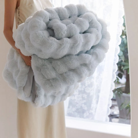 Image of Polyester Rabbit Velvet Blanket