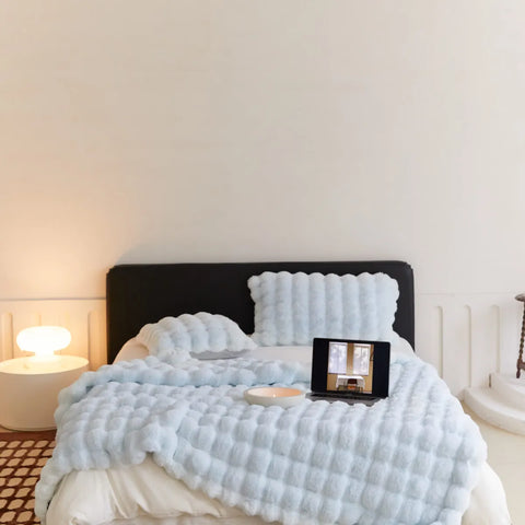 Image of Polyester Rabbit Velvet Blanket