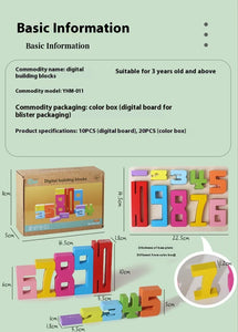 Wooden Number Blocks Set