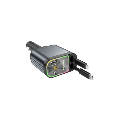 Image of Car Mobile Phone Charger Four-in-one Multi-function Double Telescopic Strip Line