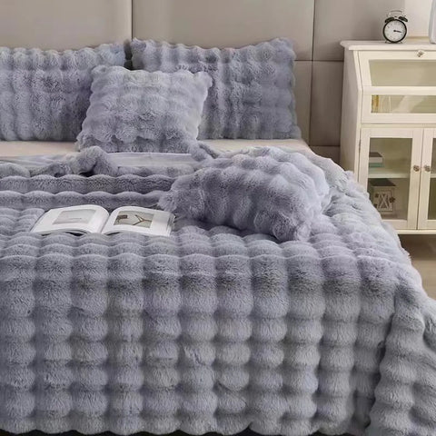 Image of Polyester Rabbit Velvet Blanket