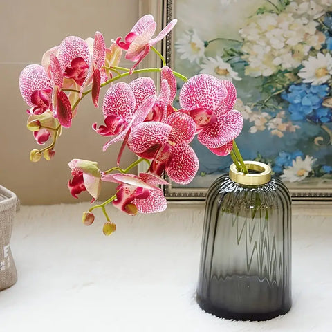 Image of Artificial 6-Head Phalaenopsis Orchid